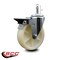Service Caster 5 Nylon Wheel Swivel 7/16'' Grip Ring Stem Caster with Brake SCC-GR20S514-NYS-PLB-716138 - alternate 4